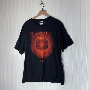 2010 Godsmack The Oracle T-Shirt 2XL Black Hanes Heavyweight Vintage Metal Tee
